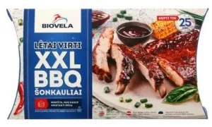 Lēni vārītas cūkgaļas ribiņas, BBQ mērcē, XXL, 900g