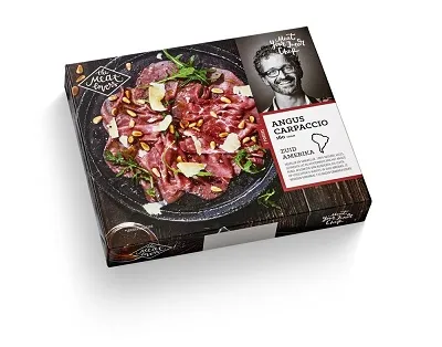 Beef Angus carpaccio 2x80g, frozen