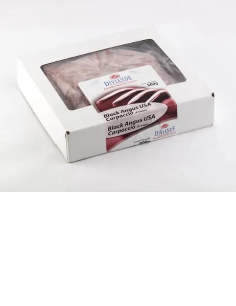 Frozen beef carpaccio Black Angus USA 10x80g