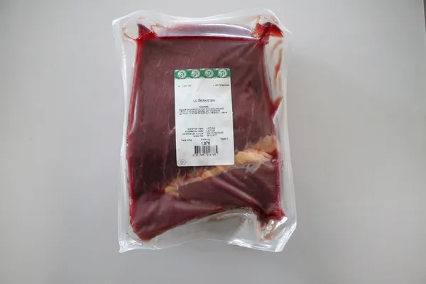 Beef ham, frozen, vacuum-packed, ~2.5 kg