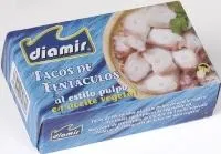 Lielo kalmāru taustekļu gabaliņi augu eļļā DIAMIR, 111 g (Easy Open)
