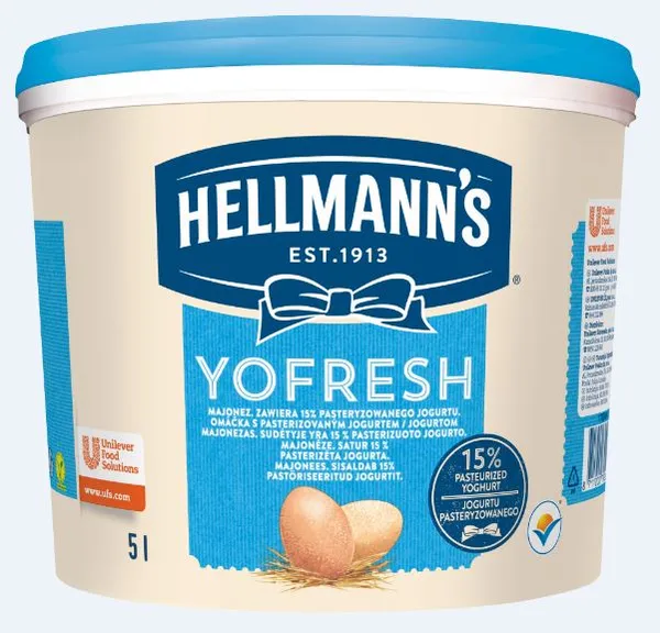 Majonēze HELLMANN'S Yofresh, 5 l