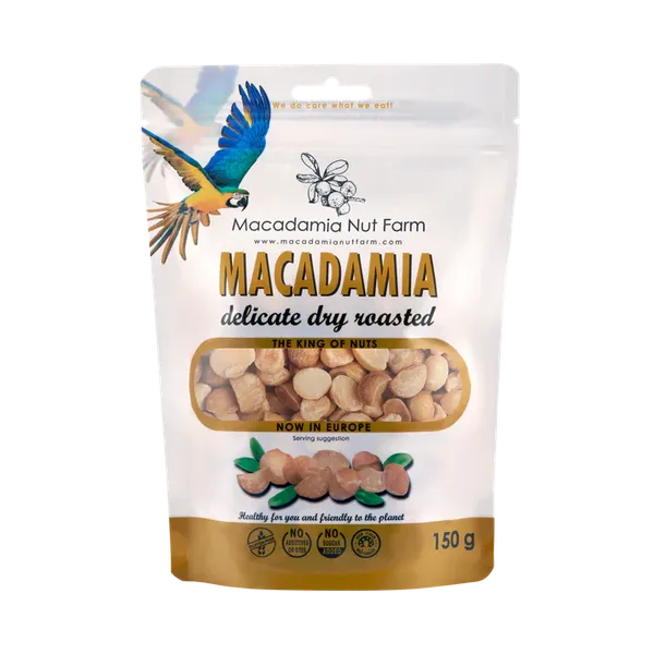 Makadāmijas rieksti MACADAMIA NUUT FARM, grauzdēti, 150g