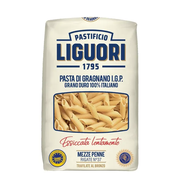 Makaroni LIGUORI Mezze Penne Rigate, Nr.37, 500g