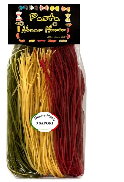 Pasta NONNO MARIO Tagliolini Tricolor, 500g