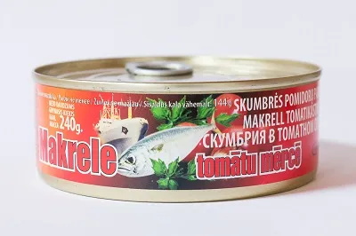 Makrele  tomātu mērcē BRASLA, 240 g
