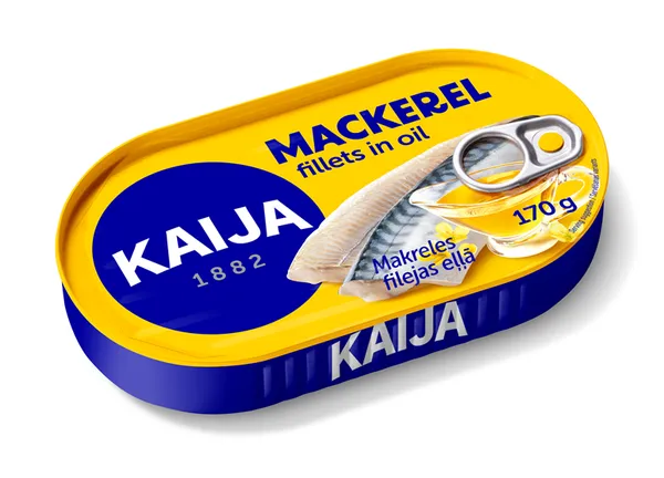 Makreles filejas eļļā KAIJA, 170 g