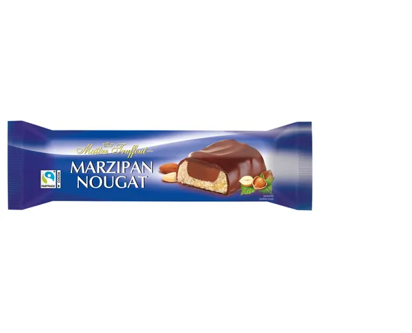 Marzipan bar MAITRE TRUFFOUT, with milk chocolate glaze and nougat, 75g