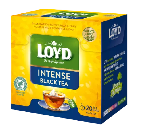 Black tea LOYD Pyramids Intense 20 x2 g