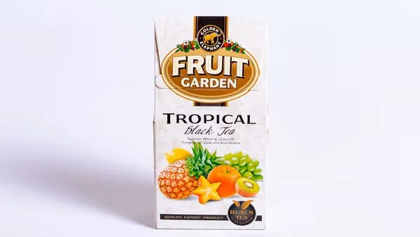Melnā tēja MOŽUMS Fruit Garden Tropical, beramā, 80 g