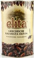 Olives ELITA Kalamata, with pits, 4,1 kg/ 2,5 kg