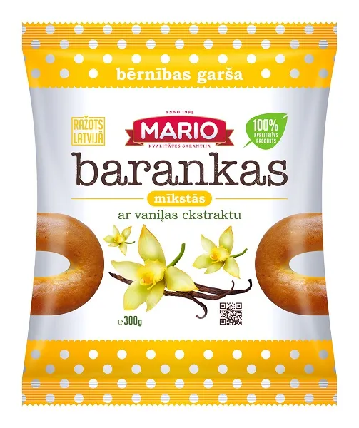 Mīkstās barankas MARIO ar vanilīnu, 300g