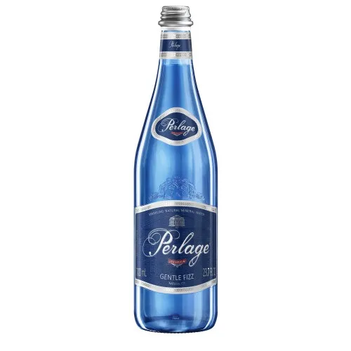 Minerālūdens PERLAGE, viegli gāzēts, stiklā, 0.7l (DEP)