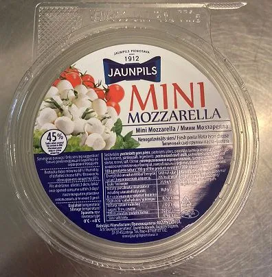 Mini mozzarella, 125g, Jaunpils