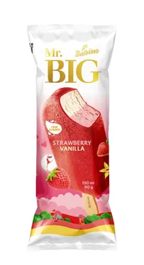 MR.BIG Strawberry and vanilla ice cream with strawberry glaze 150ml/84