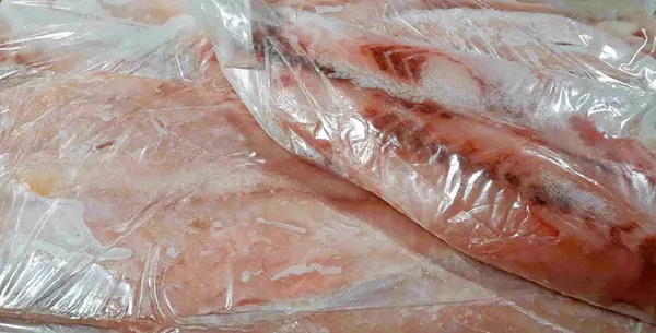 Nile perch fillet without skin, 300-500g, without glaze (Uganda), IQF, 6kg