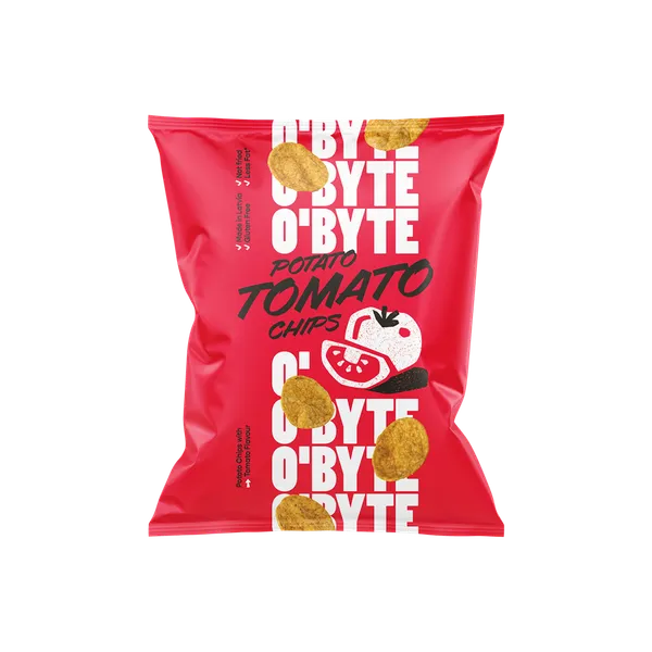 O'BYTE Kartupeļu čipsi ar tomātu garšu, 60g