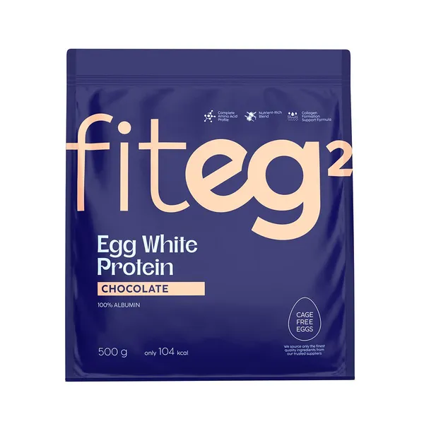 Egg white protein powder FITEG2, chocolate, 500g