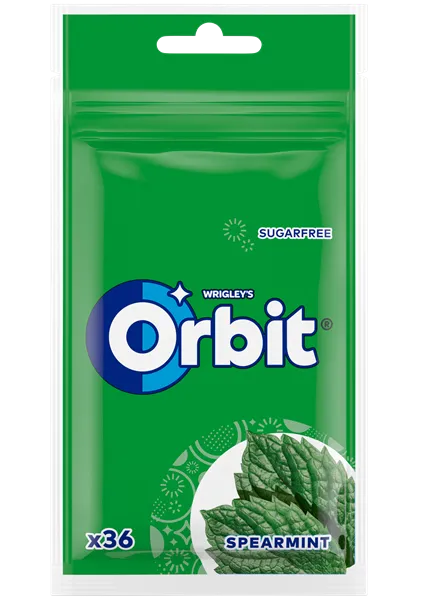 ORBIT Spearmint Pouch 36 gab.