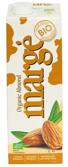 Organiskais mandeļu dzēriens MARGE, 1 l