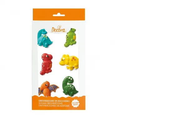 Edible sugar decoration DECORA Jurassic Kit, 6 pcs