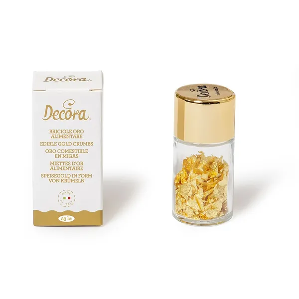 Pārtikas zelta drumstalas DECORA, 0.125g