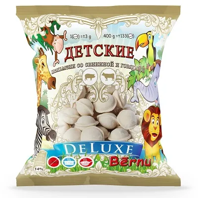 Dumplings ''DELUXE" with pork and beef    400gr