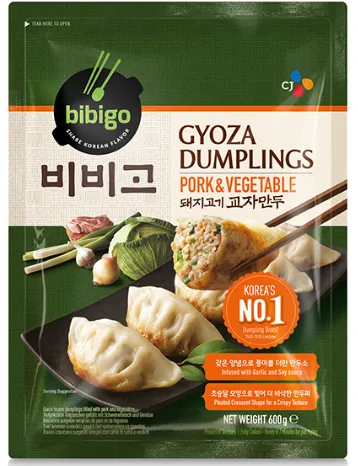 Frozen Gyoza dumplings, BIBIGO, with pork and vegetable, 600g
