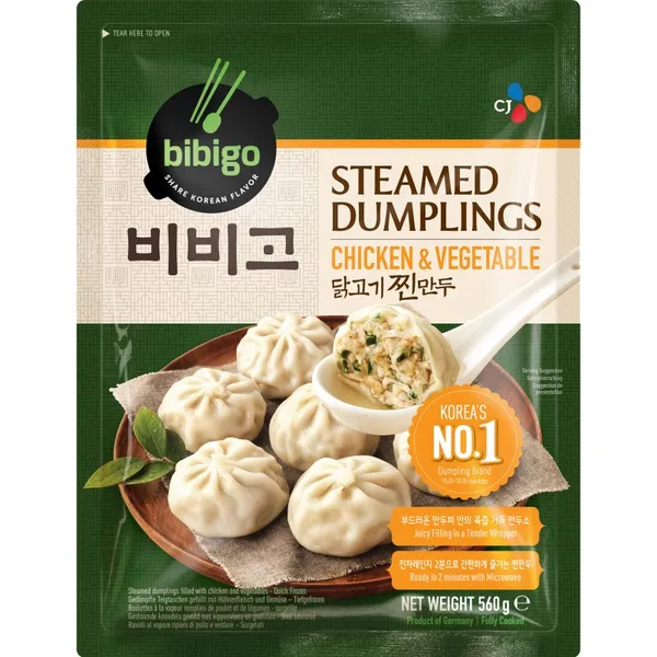 Frozen Gyoza dumplings, BIBIGO, with chicken and vegetable, 560g