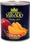Persiku pusītes MIKADO, 825g/485g