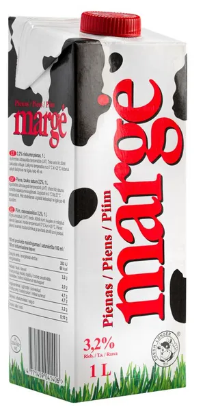 Piens MARGE 3,2%, UHT, 1l SPEC.