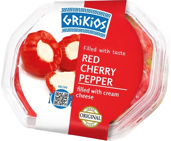 Pildīti ķiršu pipari GRIKIOS ar sieru, 200g