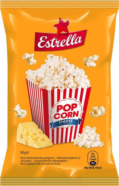 Popkorns Estrella ar siera garšu 90g