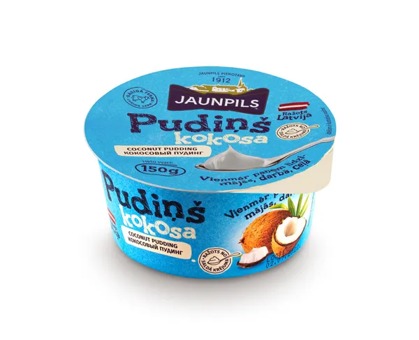 Coconut flavored pudding JAUNPILS, 150g