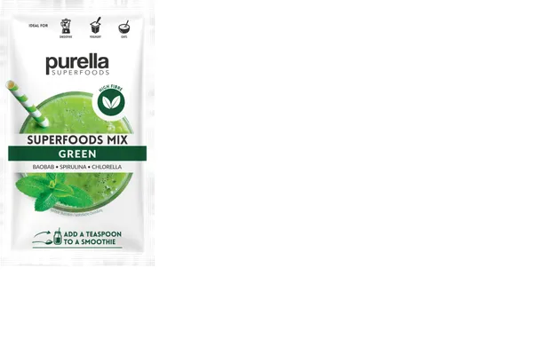 Pulverveida augļu maisījums ar mikroaļģi chlorella PURELLA, 40g
