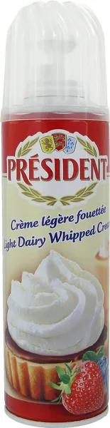 Putukrējums ar vaniļas garšu PRESIDENT, t.s. 20%, 250 ml