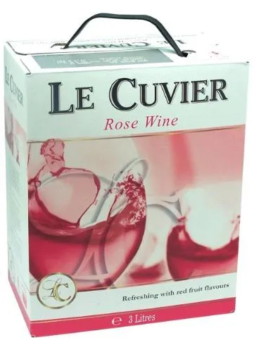Rozā vīns LE CUVIER, sauss,, 10%-10,5%, BIB, 3l