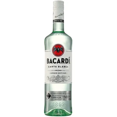 Rums BACARDI Carta Blanca, 37,5%, 1 l