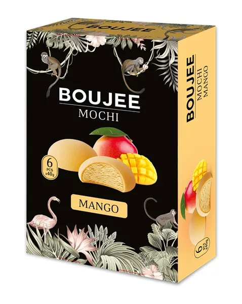 Ice Cream BOUJEE Mochi Mango, 6 x 40 g