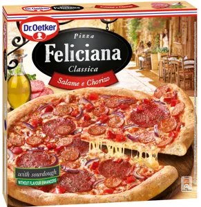 Frozen pizza Feliciana with salami and Chorrizo, 320g