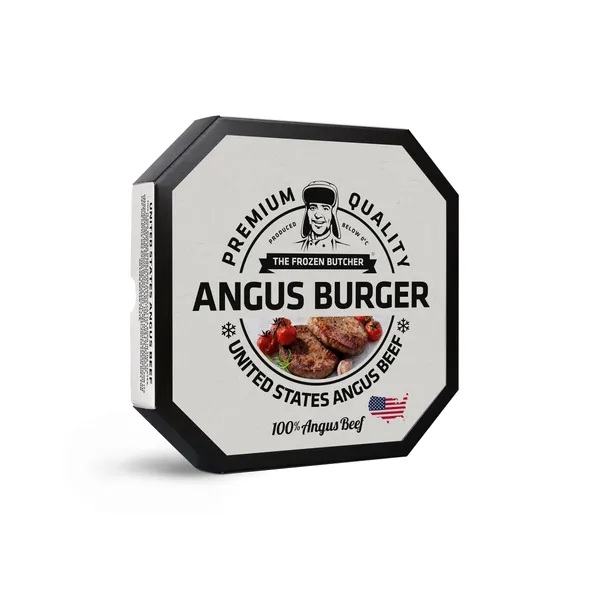 Frozen Angus beef burger patties THE FROZEN BUTCHER, 12 x 150 g