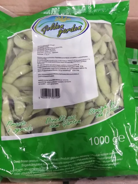 Frozen Edamame beans GOLDEN GARDEN, in pods, 1kg IQF
