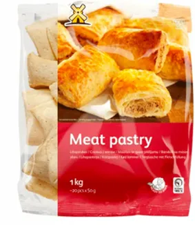 Frozen buns LATVIJAS MAIZNIEKS, with meat filling, 1kg