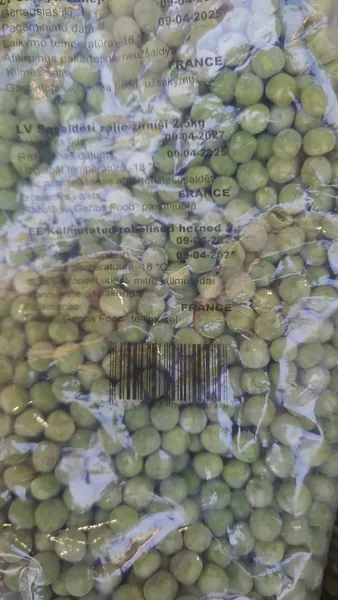 Frozen green peas, 2,5 kg