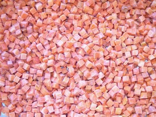 IQF carrots, diced 10x10 mm, 2,5 kg