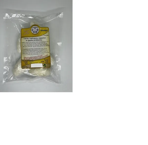 Frozen zeppelins with meat filling, cooked, 500g