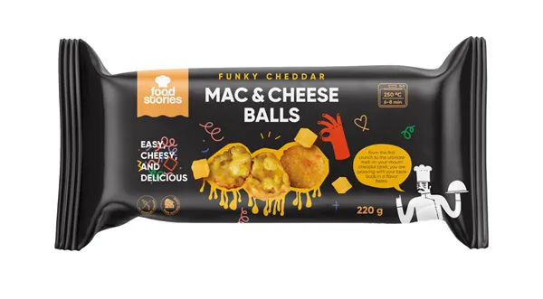Frozen pasta FOOD STORIES with mozzarella and cheddar cheese, 220g
