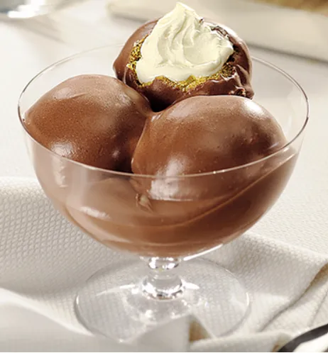 Frozen profiteroles DOLCERIA ALBA, with cream filling, 1200g (24 pcs.)