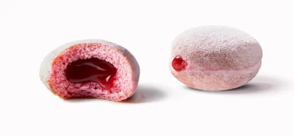 Frozen donuts LA LORRAINE, with berry filling, 105pcs x 25g