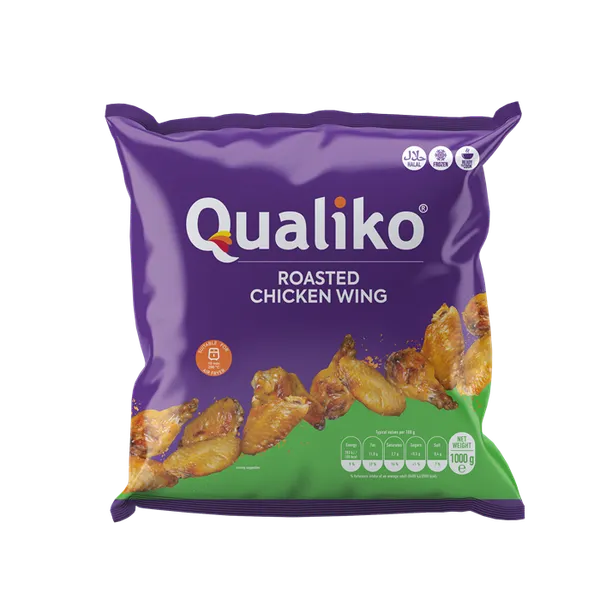 Frozen chicken wings QUALIKO, fried, 1kg